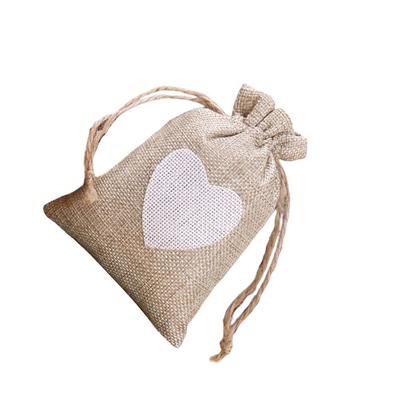 Bag Burlap Drawstring Gift Storage Packaging Organizer Ring Earrings Jewelry Reusable Fashionable Storing Holder