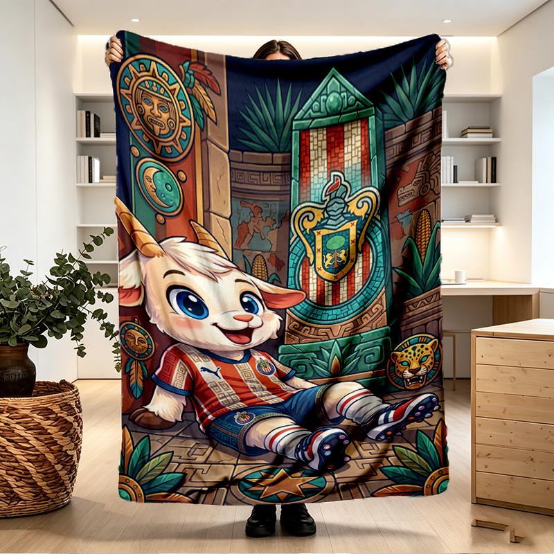 Club Deportivo Guadalajara Print Blanket - Soft & Comfortable, for Bedroom, Travel, Sofa, Home Decoration - Birthday Christmas Gift for Friend