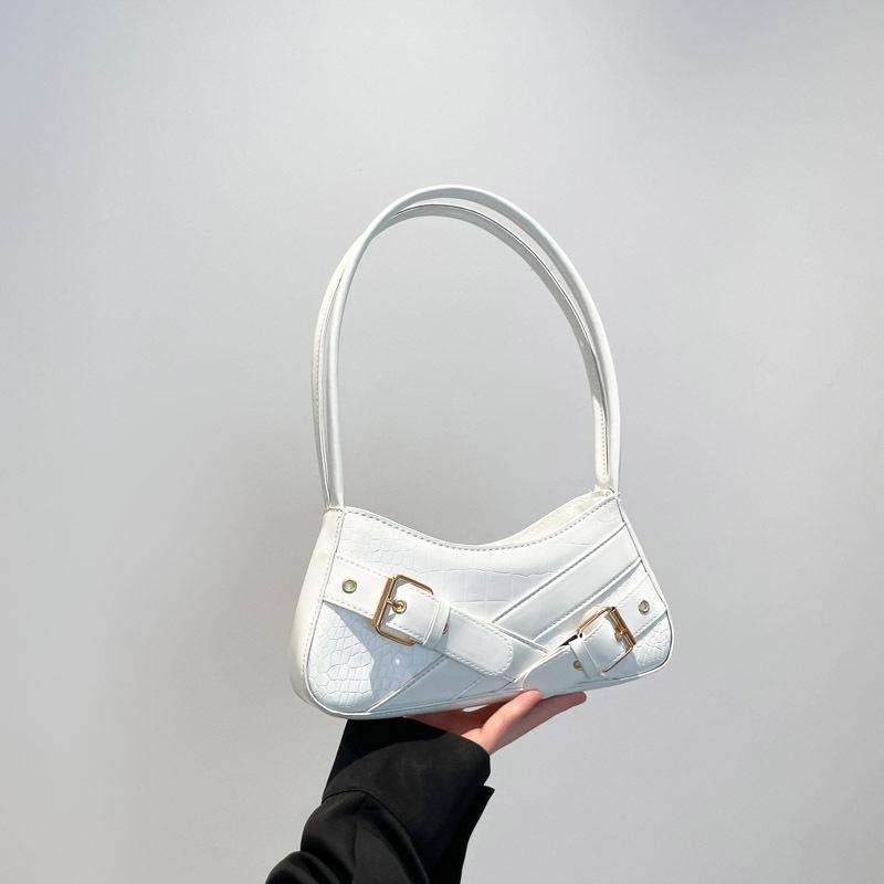 Fashion Bag Women's Bag New Locomotive Wind Sweet Cool Hot Girl Wind Hand Bag Niche Design Single Shoulder Dumpling Bag