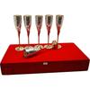 Silver Plated Brass Wine Goblet/Wine Glasses Set (Set of 6 Wine Glass)