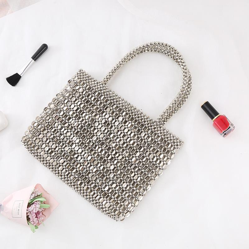 2023 Women's Handheld Pearl Bag: French-Inspired, Exquisite Handmade Design
