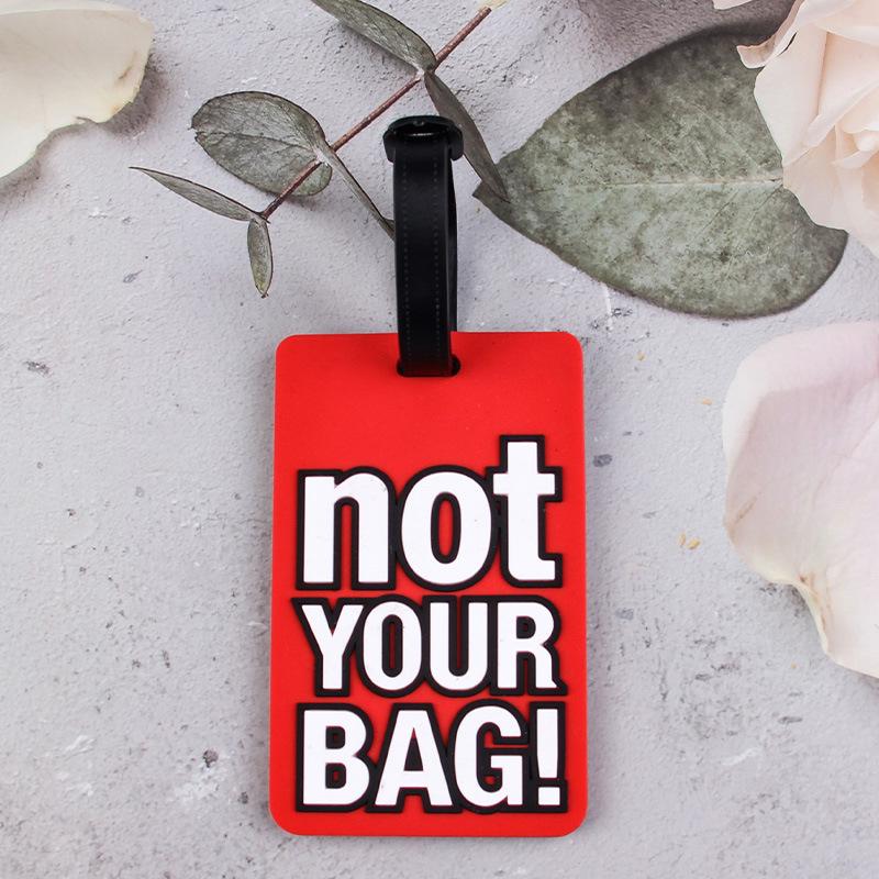 Creative Soft PVC Cartoon Airplane Luggage Tag – Anti-Lost Suitcase Hanger