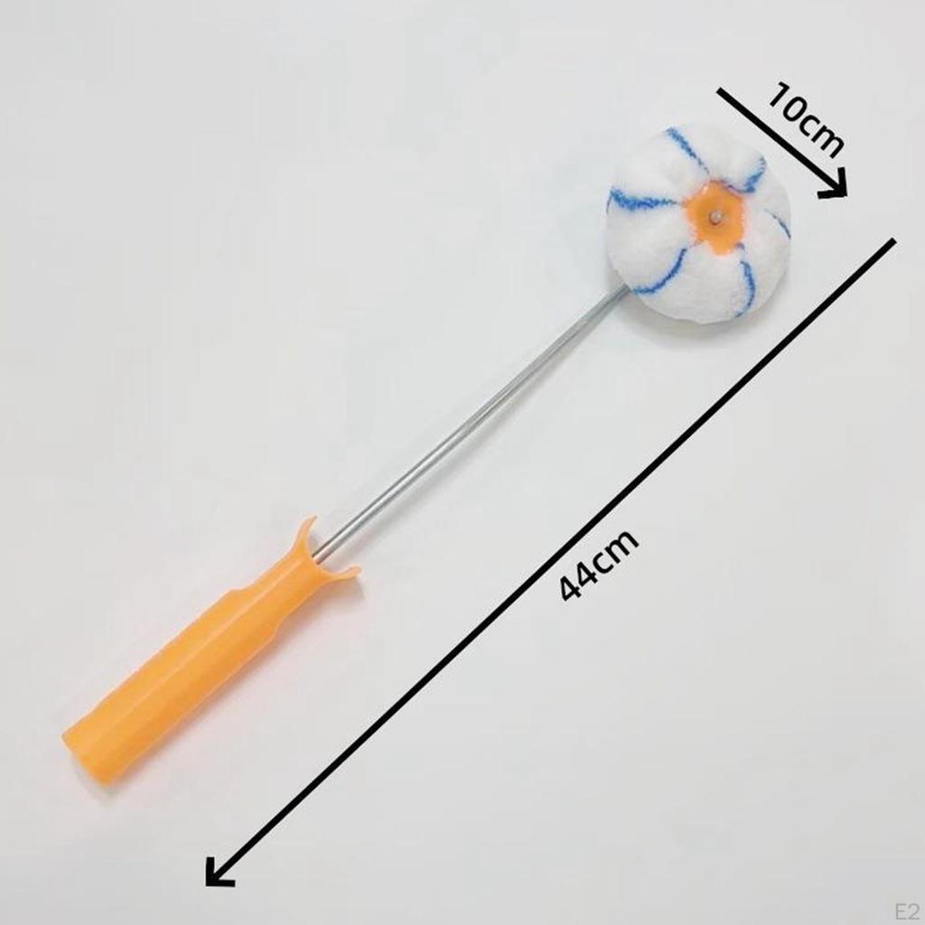 Corner Paint Roller Tool DIY Brush 17.3inch Long Lightweight Multipurpose for Tight Round Sleeve