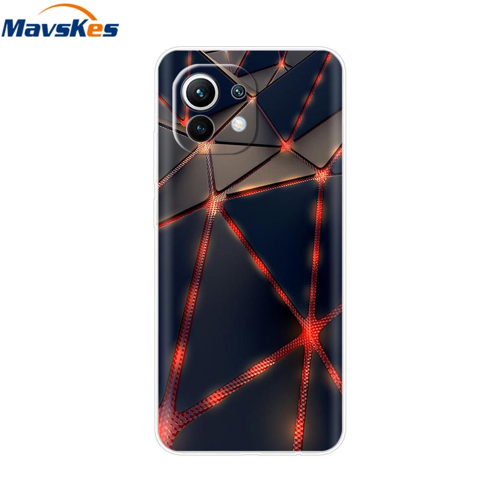 Case For Xiaomi 11 Lite NE 5G Soft TPU Silicone Cover For Xiaomi Mi 11 Lite Mi11 Lite Cases For Xiomi Mi 11 Funda Fashion Bumper