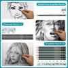 Roseelf Drawing Pencil A4 Sketchbook with 160GSM for Sketching and Drawing and More for and for and Professional Artists Sketchbook 19-Piece Set,