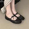 Bow Mesh Lace Flats Ballet Shoes Women Sandals Marie Janes Shoes Square Toe Summer 2025 New Trend Dress Designer Sandalias Mujer