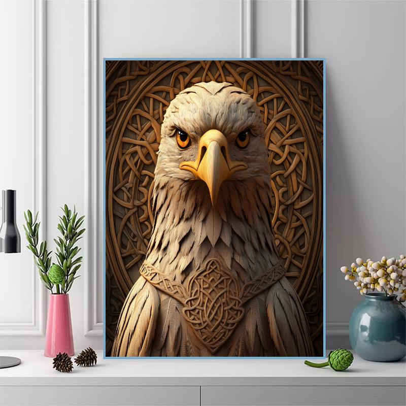 Vintage eagle Pattern 3pcs 100% Round Full Drill 5D DIY Diamond Painting Embroidery Cross Stitch Rhinestone Décor