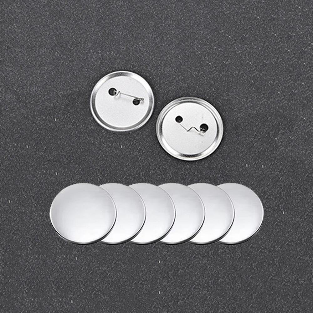 100pcs DIY Art Crafts Metal Brooch Clasps Blank Pin Disk Pad Round Pin Badge  Brooches Jewelry
