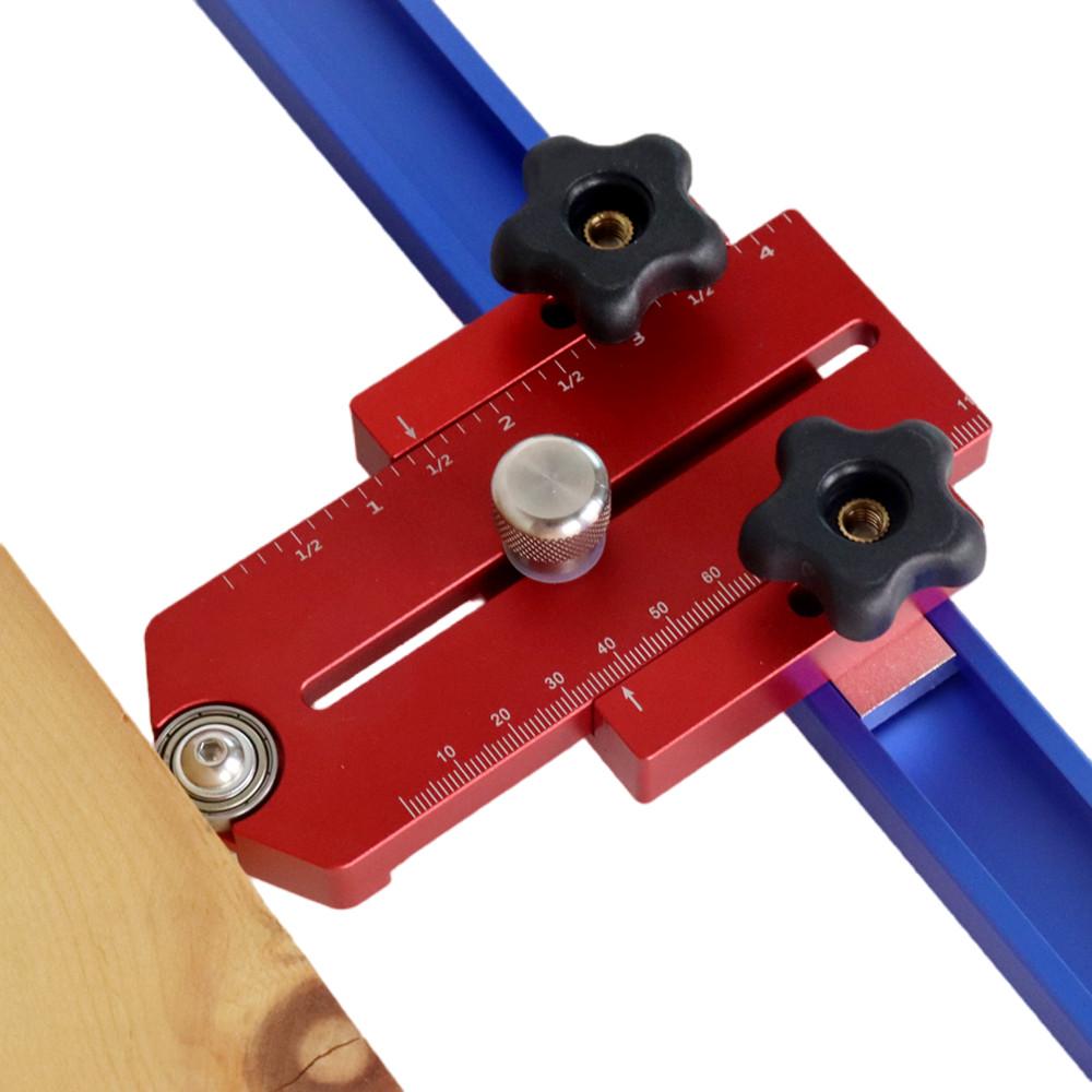 Woodworking Table Saw Fast Cutting Safety Stock Guide Workbench T Track Feather Board Adjustable Positioning and Fixing Tool