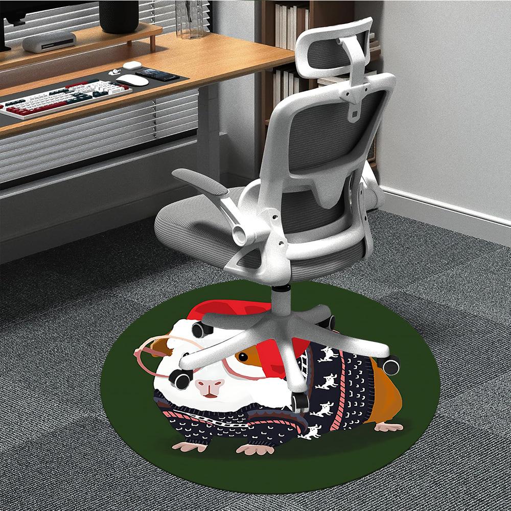 

1pc Guinea Pig Chair Carpet for Office, Non-slip, Soft and Durable Office Rug, Perfect for Office yy260127114 80cm by 80cm