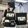 5 Pcs Backpack for Girls Teenager Travel School Backpacks Boys Children Rucksack Casual School Bags Backpack Cute Multipocket Book Bag