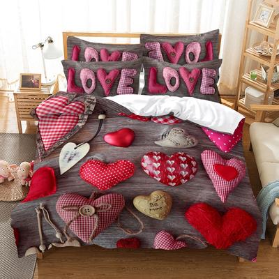 Set di biancheria da letto, set copripiumino, biancheria da letto 3D, stampa digitale, lenzuola matrimoniali, design alla moda.