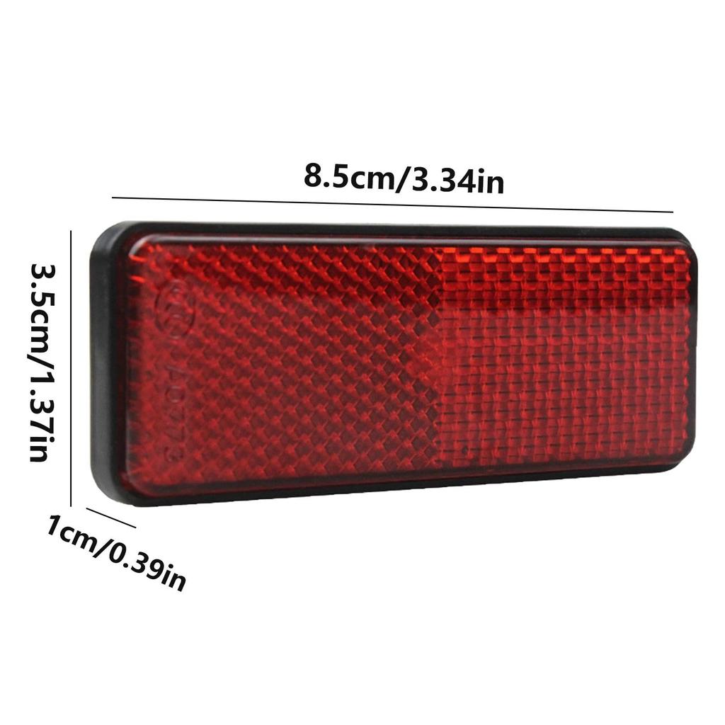 Motorcycle Reflector - Motorcycle Tail Reflector | Motorcycle Rear Reflector Screw Mount Motorcycle Reflector