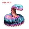 3D Printed Snake Movable Joint Fidget Toy Figurine Simulation Snake Office Desktop Ornament  New Year Gifts Crafts Gift