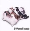 Symulacja 3D Cat Pencil Bag Kosmetyczka Piórnik Piórnik Zipper Coin Pouch Torebka Pojemnik do przechowywania