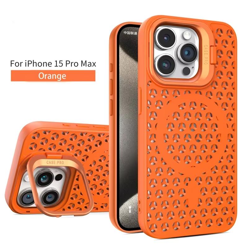 Wärmeableitung Magnetische Drahtlose Lade Fall Für iPhone 11 13 15 14 Pro Max 16 Plus 1 2 Kamera Halter Weiche TPU Fundas Abdeckung