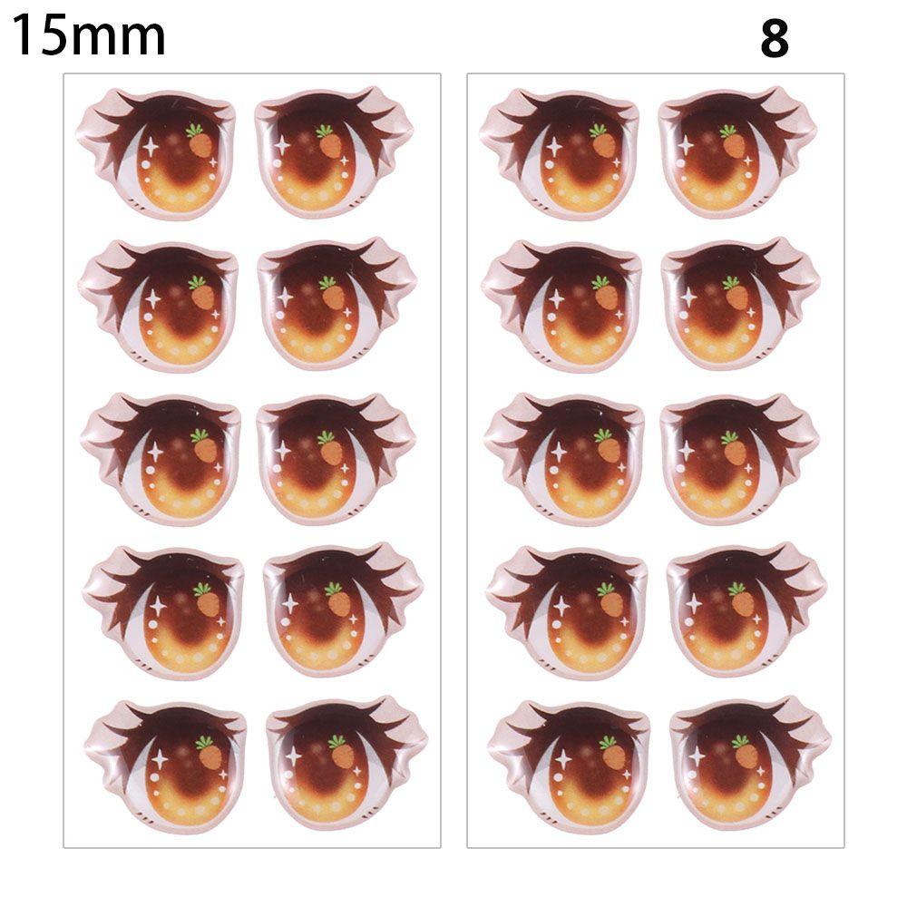 Toys DIY Doll Accessories Face Organ Paster Clay Decals Love Cute Sticker Cartoon Eyes Stickers