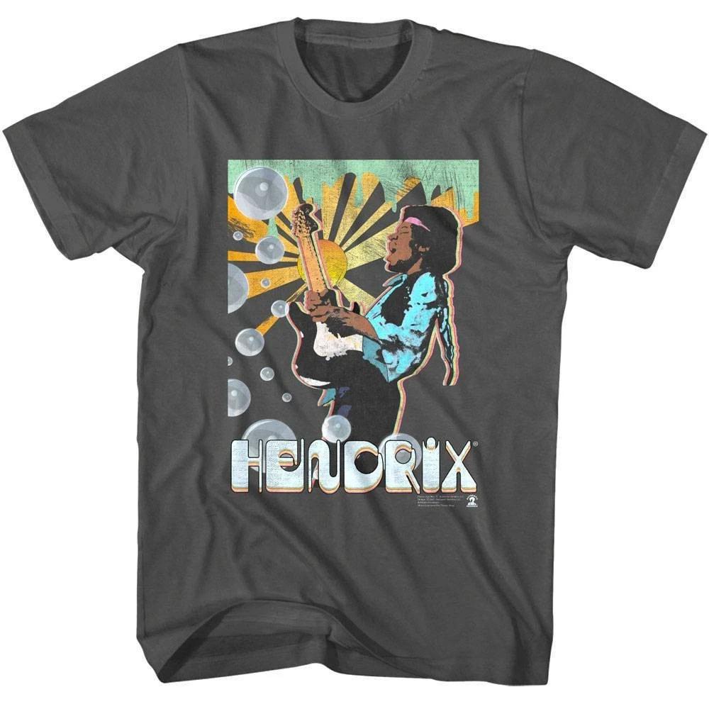 Jimi Hendrix 70 s Flare Bubbles Men s T-Shirt 3XL