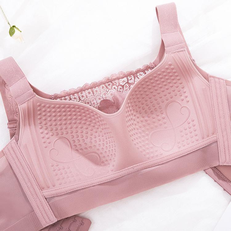 Bras Without Underwire Women's Plus-size Underwear Gathering Bras Anti-sagging Thin Bras Adjustable Bras with Breast Retraction Push Up Bra