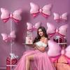 10pcs Bow Balloons Butterfly Theme Wedding Birthday New Year Bridal Gift Party Festival Party Christmas Decorations Bow Balloons