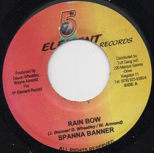 

7inch Record SPANNER BANNER - Rain Bow NONE 5th Element Rec 2003 Jamaica Reggae, Ska & Dub Used