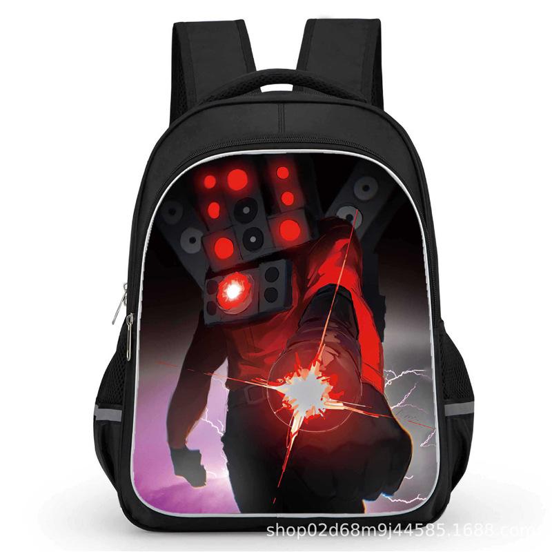 Toilet Man School Bag Titan Clock Man Titan Monitor Man Titan Audio Man Large Capacity Student School Bag