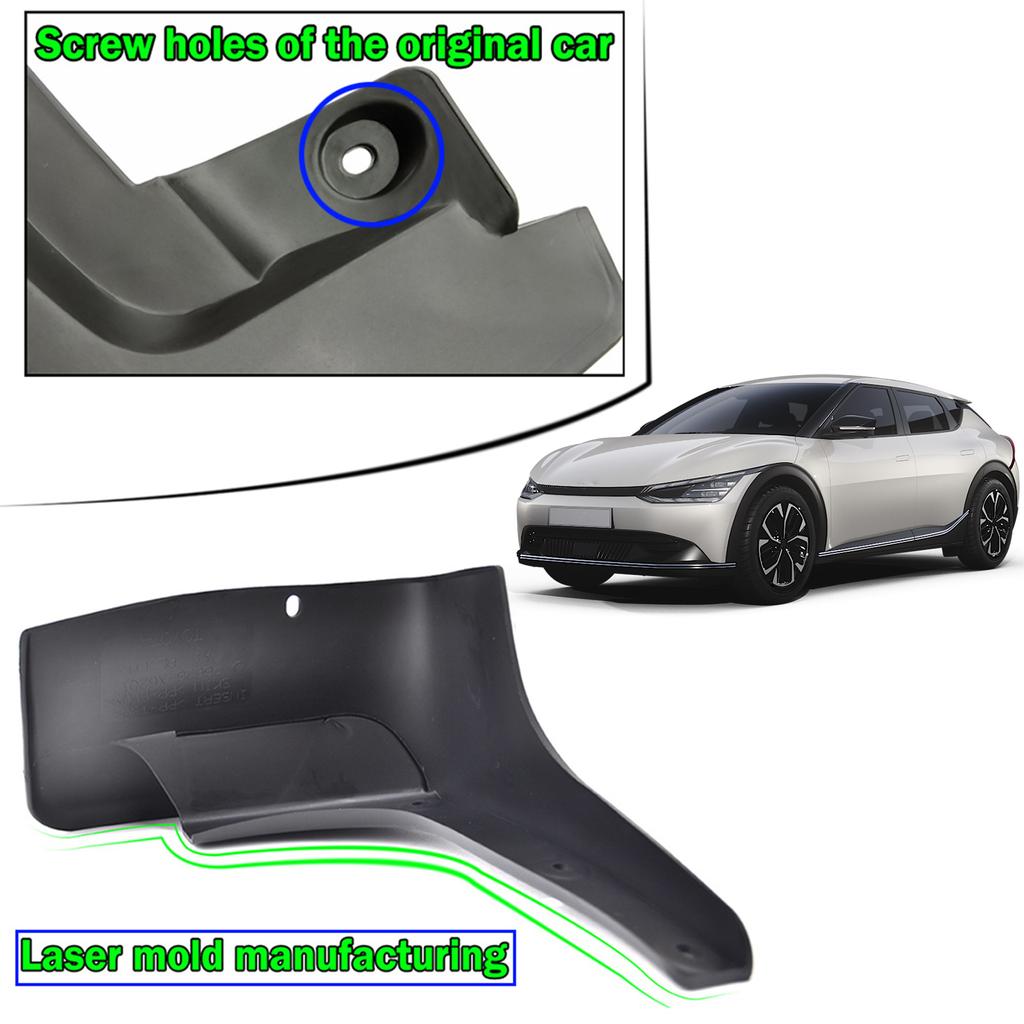 Set de 4 bucăți clapete de noroi auto pentru Kia EV6 ev6 CV EV 2022 2023 clapete de noroi apărători de noroi apărători de noroi față spate