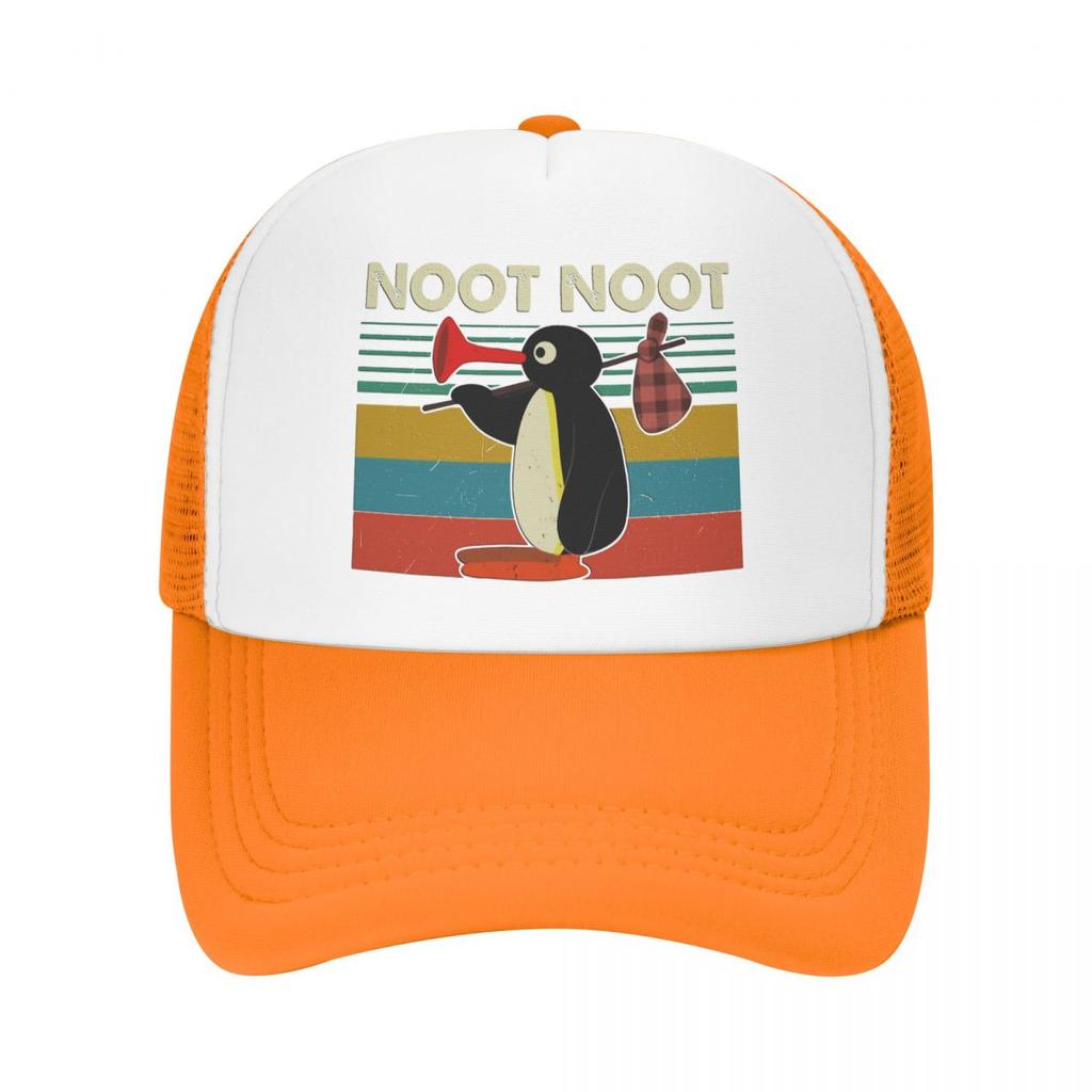 Noot Trucker Hats Pingu Pinga Penguin TV Mesh Net Baseball Cap für Unisex Frauen Kpop Snapback Caps Streetwear