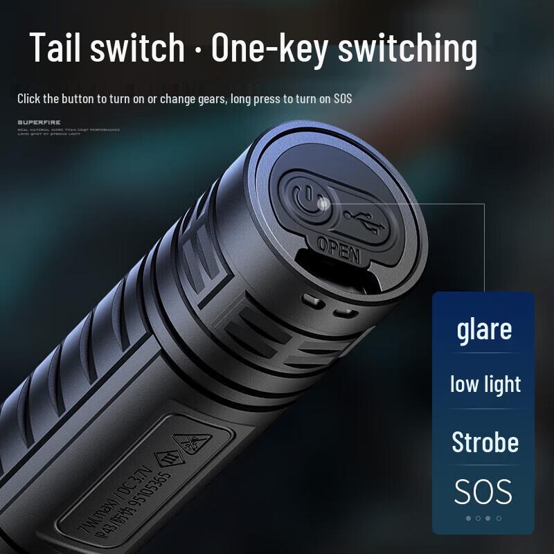SupFire S33-K Portable Rechargeable Flashlight