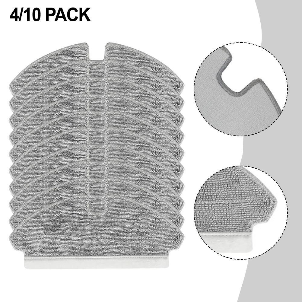 Washable Microfiber Mop Cloths For ROPO Slim / Kewbily DL30 Pro, Reusable Cleaning Pads For Hard Floors, 4 Or 10 Pieces