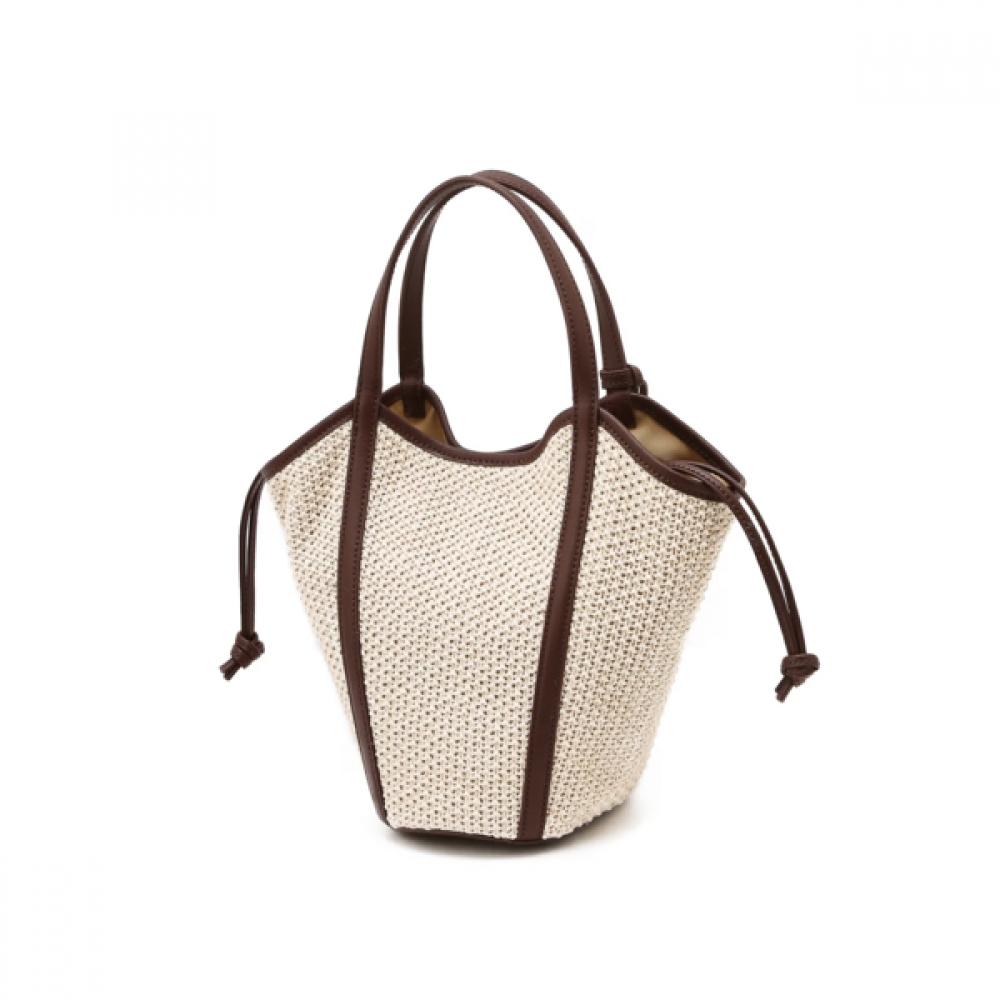 Daks Ivory Raffia Tote And Shoulder Bag Dcba6e103iv