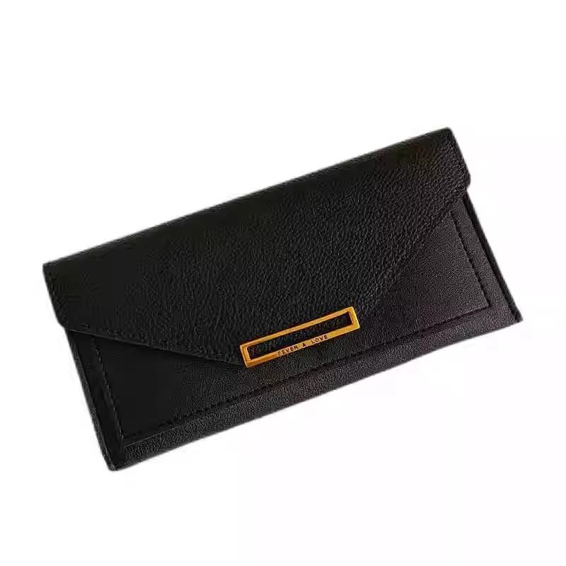 Wallet Female Long Model New Korean Version Simple Thin Large Capacity Multi-card Position Folding Card Bag Wallet Clutch Bag