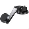 Magnetic Phone Holder for Car Truck, Adjustable Tiltable 360° Rotation - Black