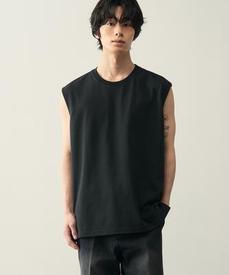 ROTEMBER Premium Cotton Layered Sleeveless [Black]