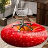 Wet Apple Close-up round carpet Chair cushion Round Entryway Rug, Soft Round Rugs for Living Room, Bedroom, Circle Carpet decor gifts
