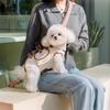 Portable Breathable Pet Carrier Sling & Backpack for Dogs & Cats, Adjustable Full-Body Harness with Traction Leash