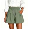 Damen Plus Size Sommer-Skort mit Taschen - Locker sitzender, leichter, lässiger Rock mit Shorts