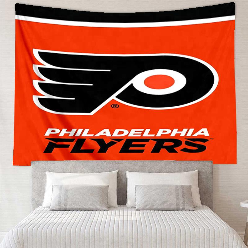 Flyers Hockey Team Tapestry, Unique Design Tapestry, Wall Decor for Bedroom,Livingroom, Playroom,Heartwarming Fan Holiday Gifts