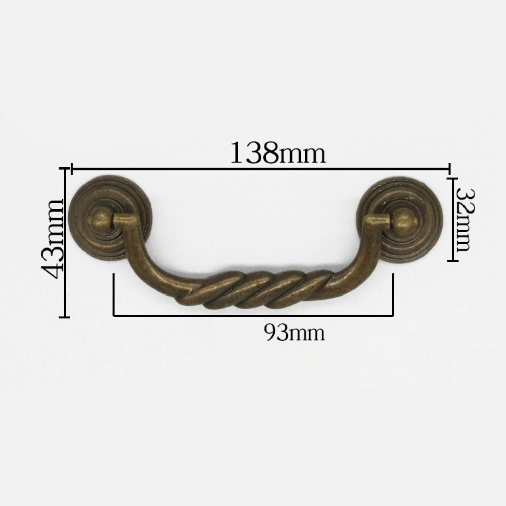 Elegant Drawer Pulls Easy Install Furniture Handles Vintage Style Cabinet Knobs Dresser