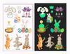 Luminous In Dark Cartoon Easter Temporary Tattoo Waterproof Sweatproof Party Favors for Kids Stickers