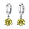1ct/ 2ct/4ct Moissanite Diamond Earrings S925 Sliver Orginal Drop Earring Wedding Bride Jewelry with for Women