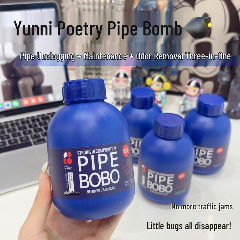 

PIPEBOBO Засіб для прочищення та дезодорування каналізаційних труб для раковин, унітазів, пральних машин та підлогових стоків