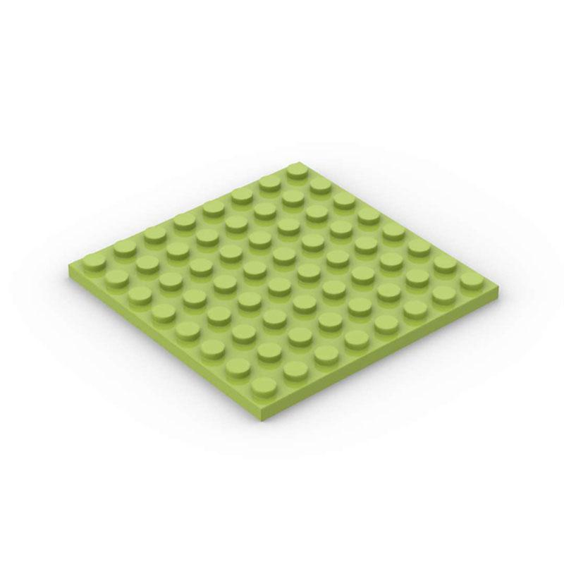 50pcs DIY Building Blocks  8x8 Dot 12Color Educational Creative Toys for Children Size Compatible With 41539 Thin Figures Bricks