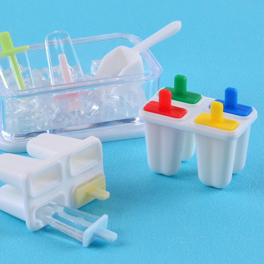1 Set Mini Ice Stick Ornament Cute Miniature Dollhouse Food Simulation Ice Cream Popsicle Model For Doll Diy Accessories