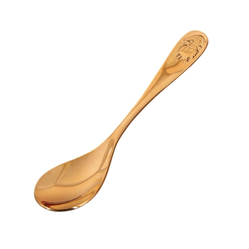 Premium Bronze Soup Spoon Features Detailed Chinese Birth Animal Engravings Ideal For Family Meals And Gift