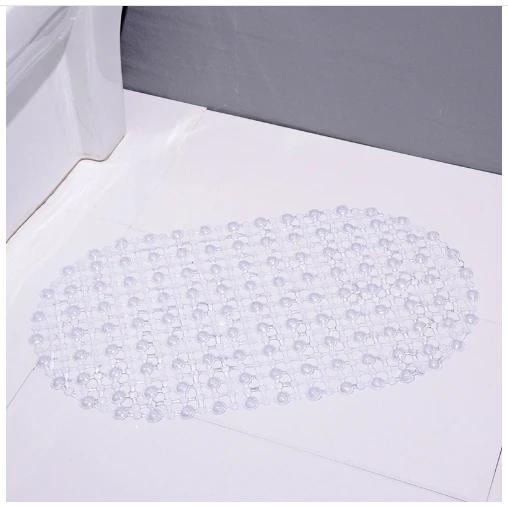 

Transparent Non-Slip Shower Mat with Soft Massage, Bathroom Floor 35x61mm чистий