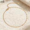 Effie Queen Fashion Simple Paperclip Link Chain Anklet 925 Sterling Silver Sexy Beach Bare Foot Chain Bracelet Jewelry Gift SA26