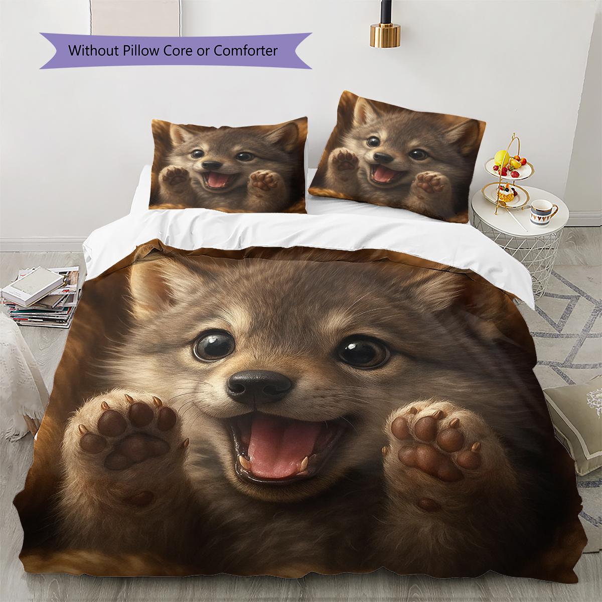 

Дитячий Плед-Ковдра Комплект Постільної Білизни Зворотний Бік Наволочка Домашній Декор Подарунок на День Народження (1 * підковдра + 2 * наволочка, без наповнювача) 135x200cm