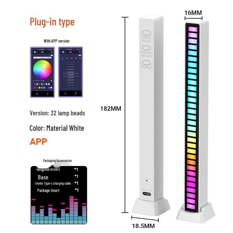 Atmosphere Light Speaker for Gaming Rooms: Creative Desktop Music and Rhythm Sound Control Decoration