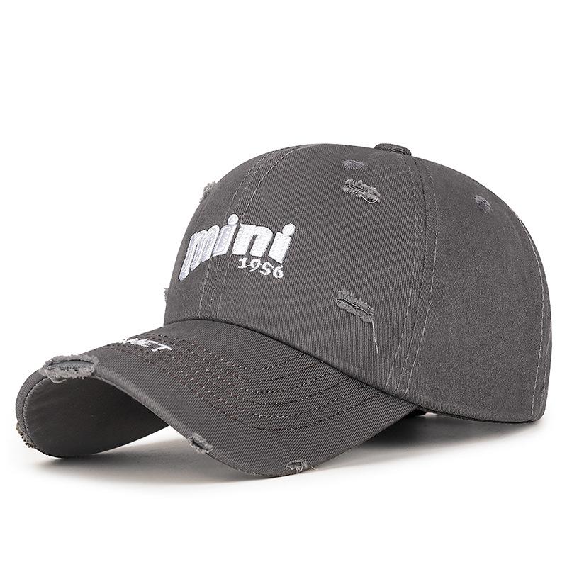 Spring Autumn Holes Baseball Cap Letters Embroidery Sunshade Cap for Men Women
